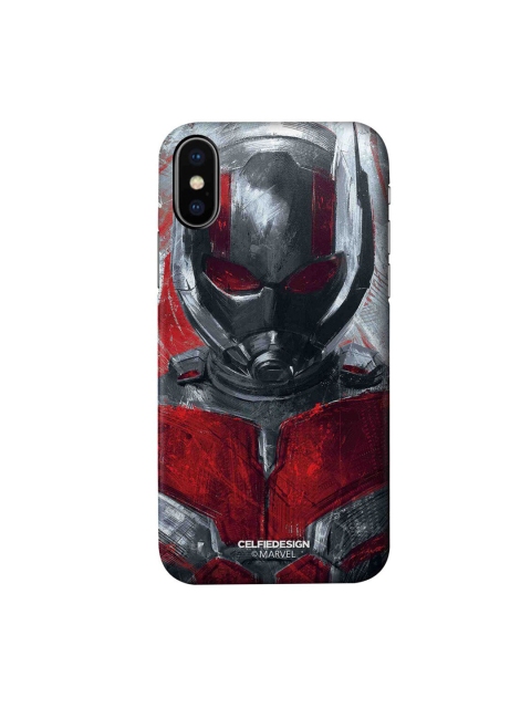

CelfieDesign Charcoal Grey & Red Antman iPhone X Slim Back Case