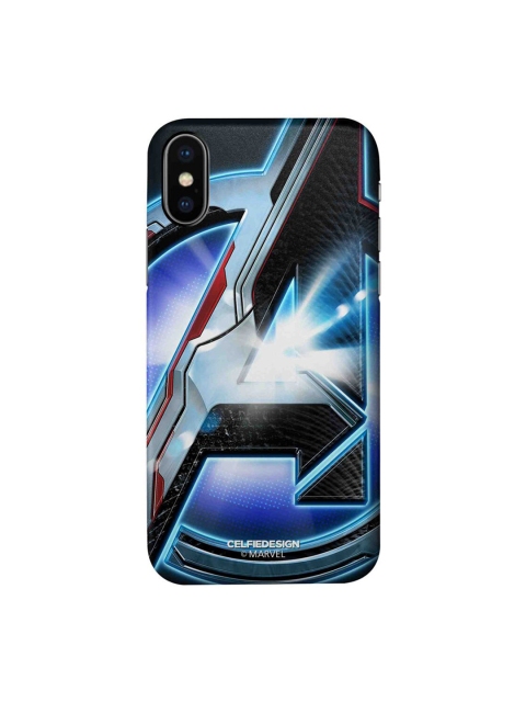 

CelfieDesign Blue & Black Endgame Logo Grey iPhone X Slim Back Case