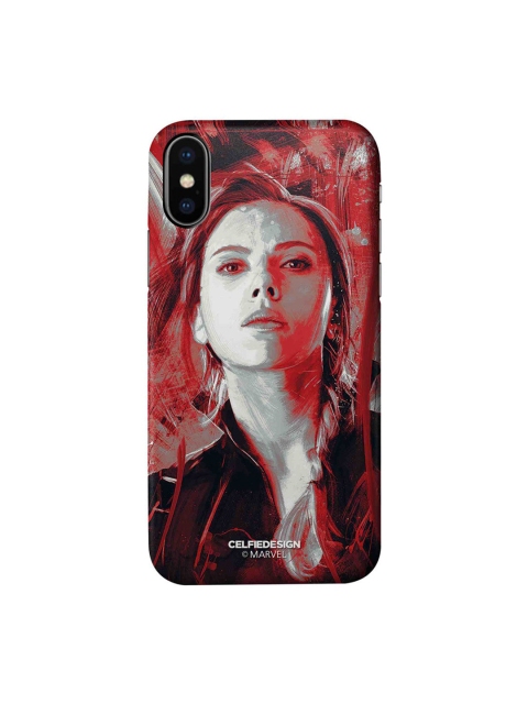 

CelfieDesign Red & White Charcoal Art Black Widow iPhone X Slim Back Case