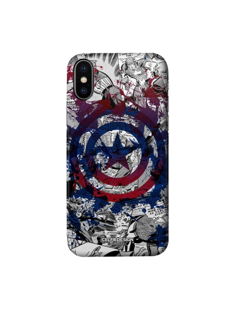 

CelfieDesign Multi-Coloured Splash Out Shield iPhone X Slim Back Case