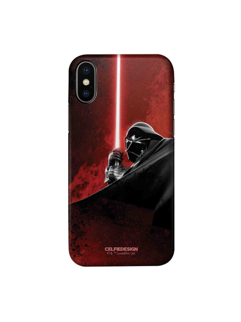 

CelfieDesign Red & Black The Vader Attack iPhone X Slim Back Case