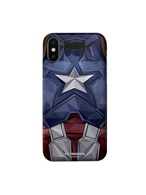 

CelfieDesign Blue & White Printed Plastic iPhone X Back Case