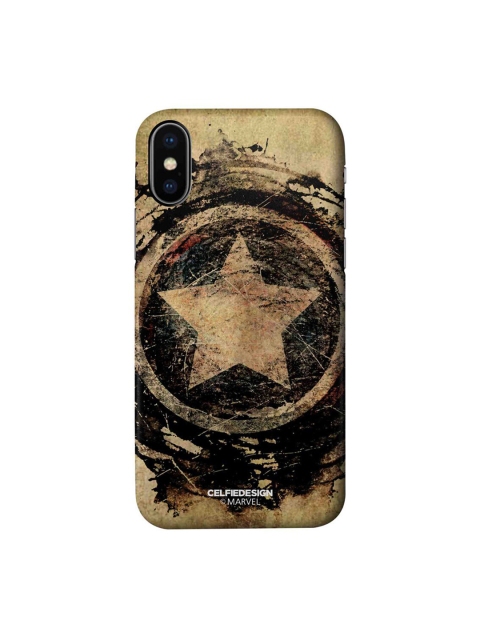 

CelfieDesign Beige & Brown Symbolic Captain Shield Marvel iPhone X Slim Back Case