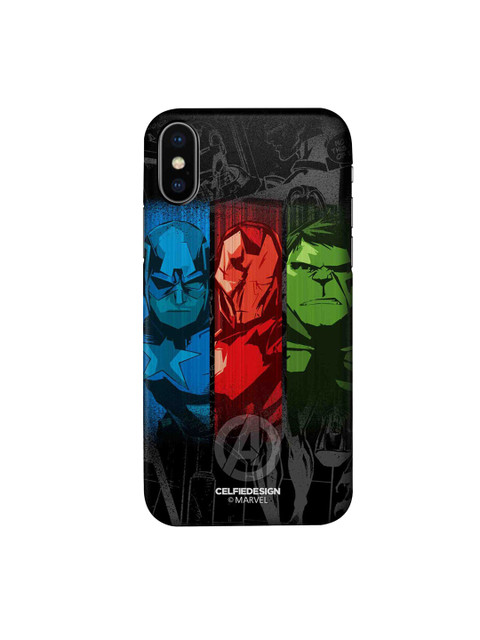 

CelfieDesign Multicoloured Printed iPhone X Slim Back Case, Multi