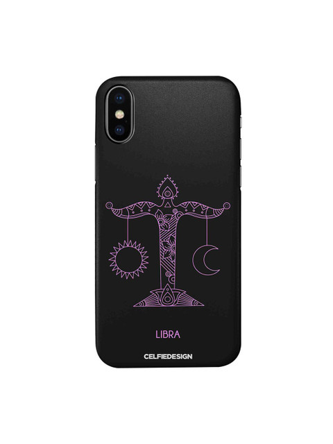 

CelfieDesign Black & Purple iPhone X Slim Back Case