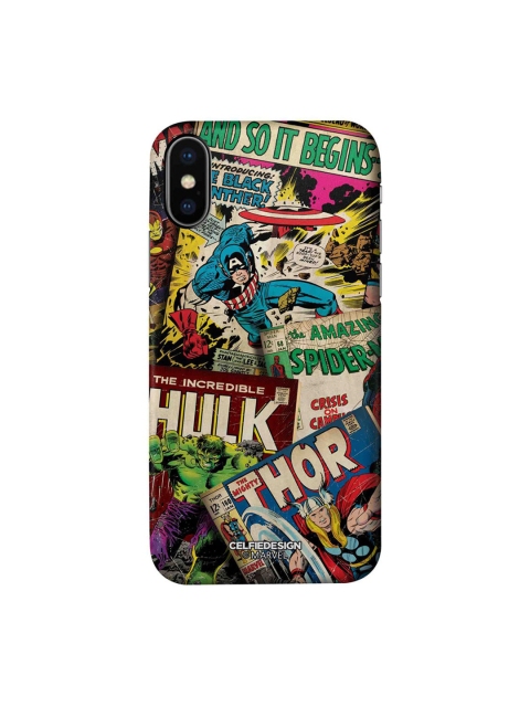 

CelfieDesign White & Green Marvel Comics Collection iPhone X Slim Back Case