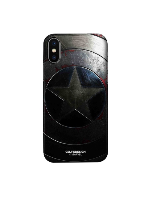 

CelfieDesign Grey Rusted Captains Shield iPhone X Slim Back Case
