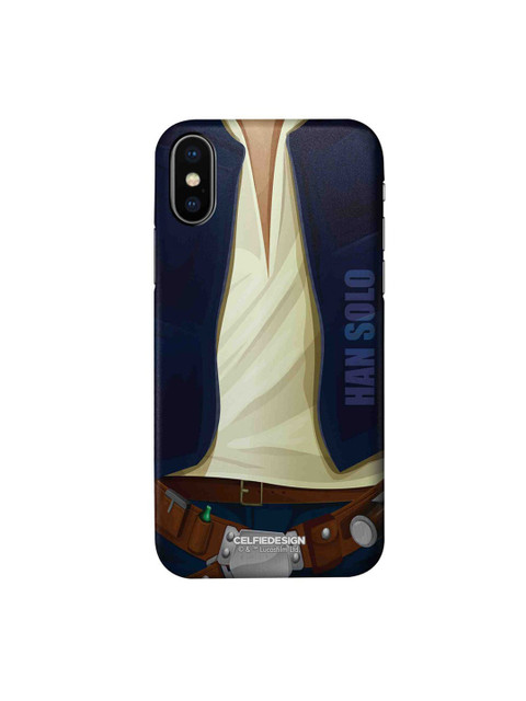 

CelfieDesign Blue & Off White Attire Han iPhone X Slim Back Case