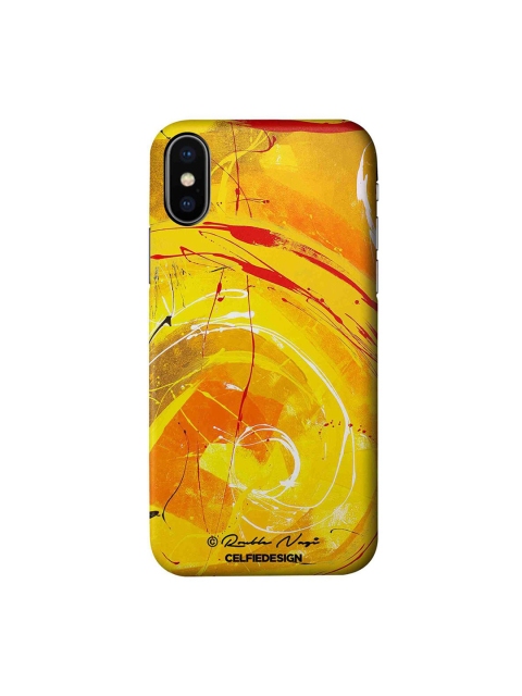 

CelfieDesign Yellow & Red iPhone X Slim Back Case