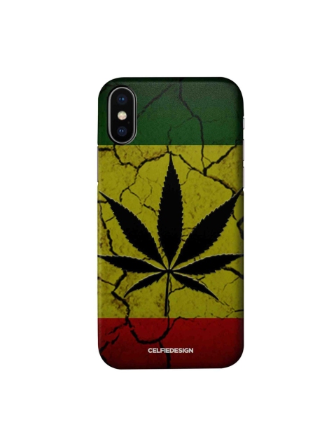 

CelfieDesign Multicolored Rastafari iPhone X Slim Back Case, Multi