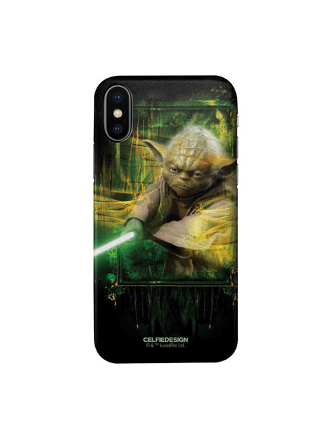 

CelfieDesign Green & Yellow Furious Yoda iPhone X Slim Back Case