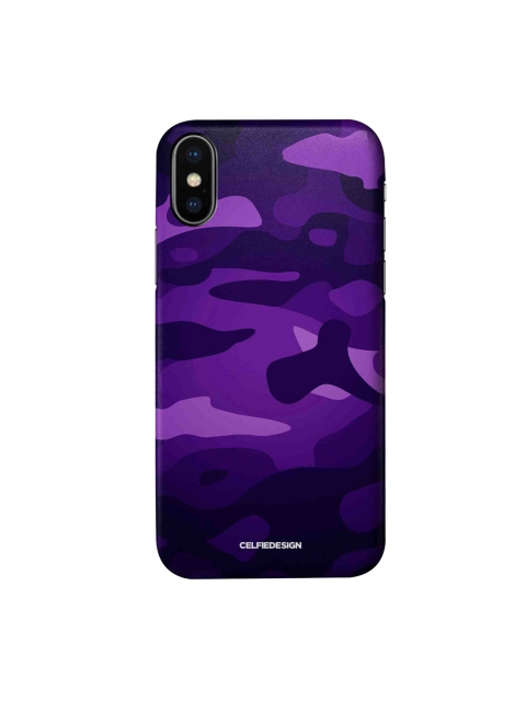 

CelfieDesign Purple Camo Persian iPhone X Slim Back Case