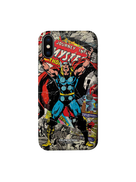 

CelfieDesign Blue & Red Comic Thor iPhone X Slim Back Case