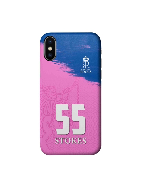 

CelfieDesign Pink & Blue Rajasthan Royals Gear Up iPhone X Slim Back Case