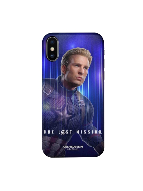 

CelfieDesign Blue & Beige One Last Mission iPhone X Slim Back Case