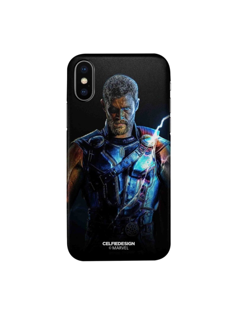 

CelfieDesign Black & Blue The Thor Triumph iPhone X Slim Back Case