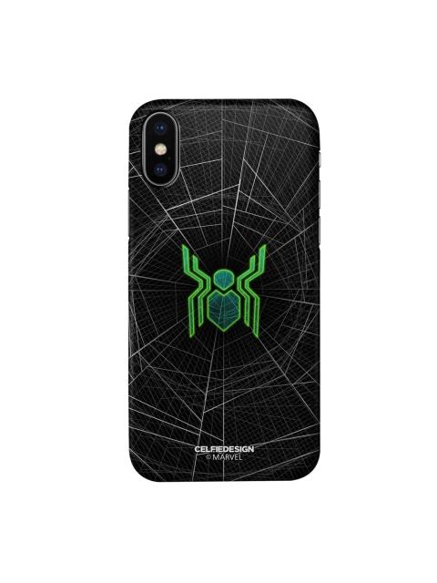 

CelfieDesign Black & Green iPhone X Slim Back Case