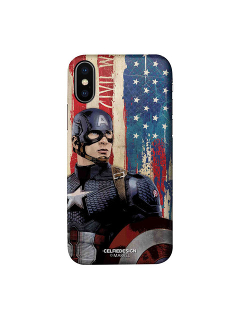 

CelfieDesign Red & Blue American Captain iPhone X Slim Back Case