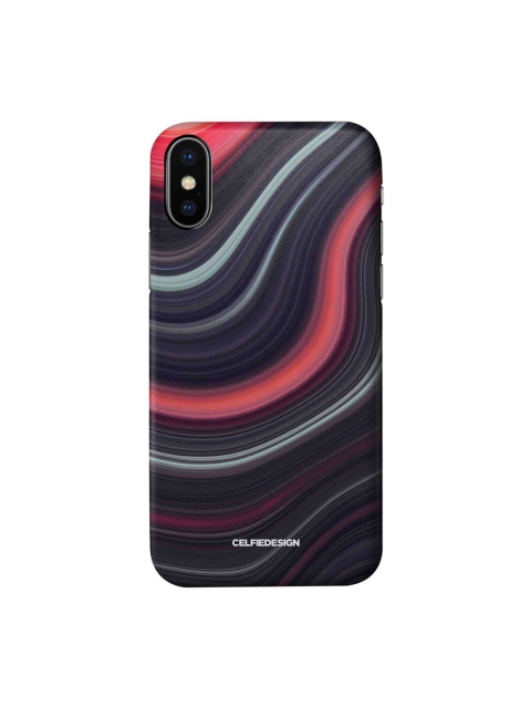 

CelfieDesign Black & Red Liquid Funk iPhone X Slim Back Case