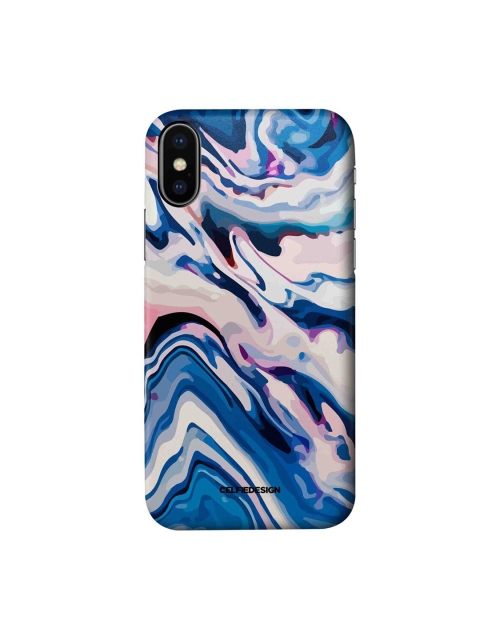 

CelfieDesign Blue & Pink Liquid Funk iPhone X Slim Back Case