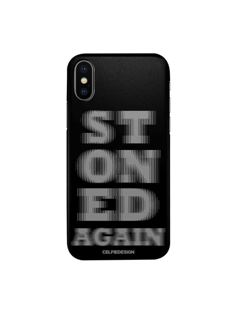 

CelfieDesign Black & Grey iPhone X Slim Back Case