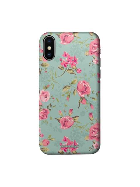 

CelfieDesign Multicolored Flowers iPhone X Slim Back Case, Multi