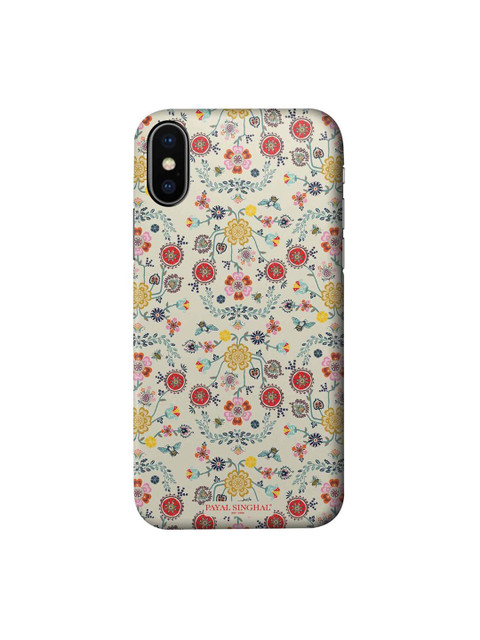 

CelfieDesign Off-White & Yellow Payal Singhal Spring iPhone X Slim Back Case