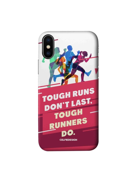 

CelfieDesign Multi-Coloured Printed Tough Runners iPhone X Slim Back Case