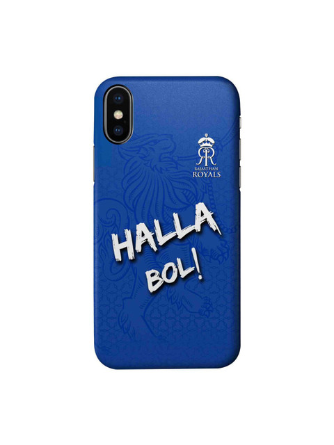 

CelfieDesign Blue & White Rajasthan Royals Halla Bol iPhone X Slim Back Case