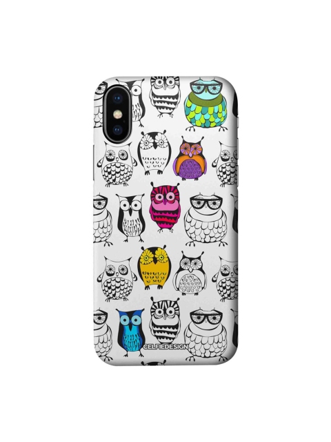 

CelfieDesign White & Black Owl Art iphone X Back Case