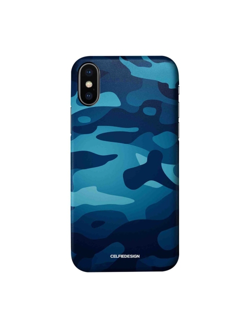 

CelfieDesign Blue Camo Azure iPhone X Slim Back Case