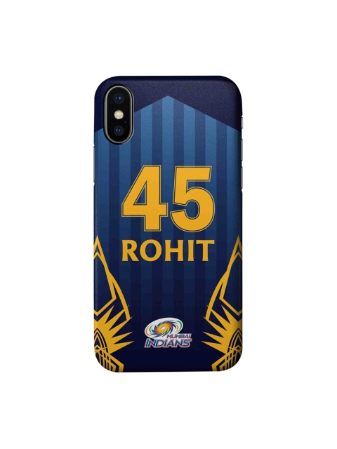 

CelfieDesign Blue & Yellow Mumbai Indians Graphic Printing iPhone X Slim Back Case