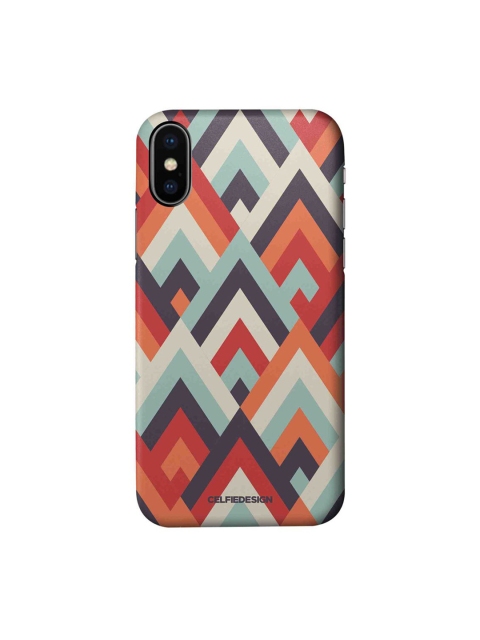 

CelfieDesign Orange & Red Symmetric Chevron iPhone X Slim Back Case