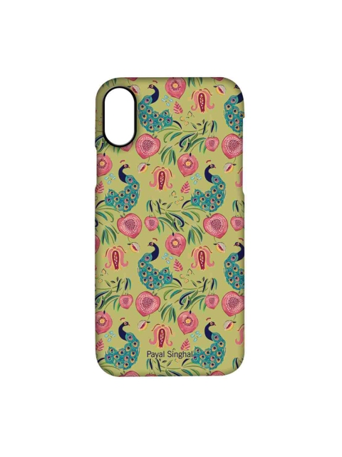 

CelfieDesign Olive & Pink Payal Singhal Anaar and Mor iPhone X Slim Back Case