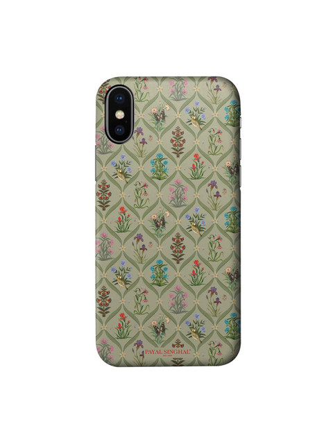 

CelfieDesign Green Mughal Motifs Printed iPhone X Slim Back Case