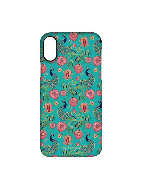 

CelfieDesign Blue & Pink Payal Singhal Anaar and Mor iPhone X Slim Back Case