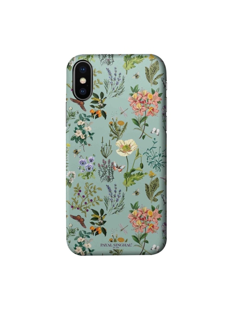 

CelfieDesign Sea Green & Yellow Payal Singhal Titli iPhone X Slim Back Case