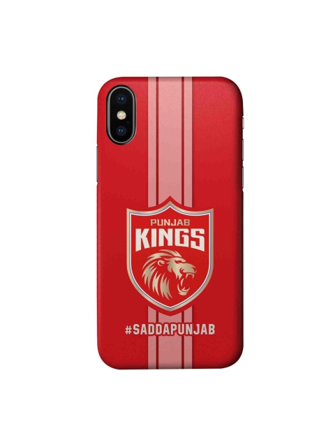 

CelfieDesign Red & Pink Punjab Kings Stripes iPhone X Slim Back Case