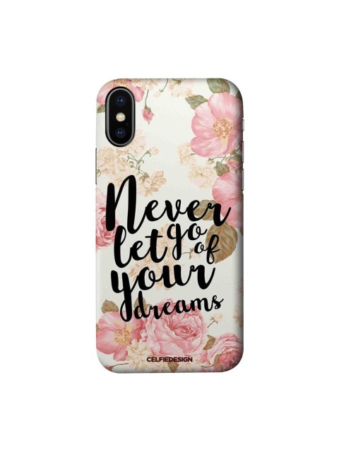 

CelfieDesign White & Pink Printed Your Dreams iPhone X Slim Back Case