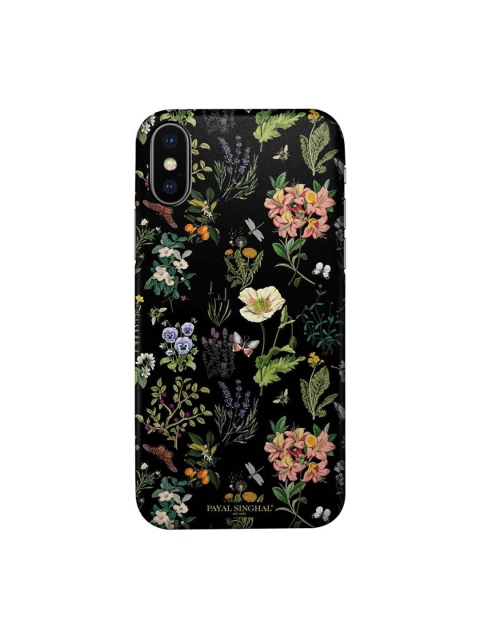 

CelfieDesign Black & Green Printed Plastic iPhone X Back Case