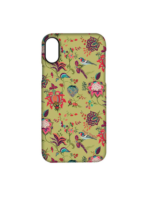 

CelfieDesign Green & Red Payal Singhal Chidiya iPhone X Slim Back Case
