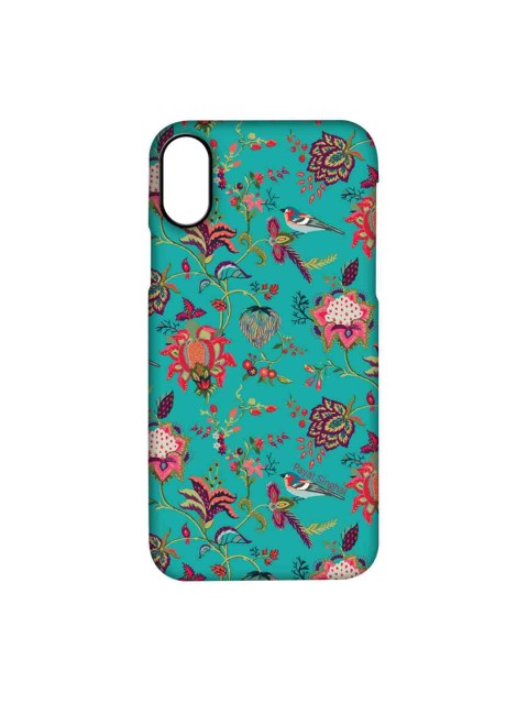 

CelfieDesign Sea-Green & Pink Payal Singhal Chidiya iPhone X Slim Back Case