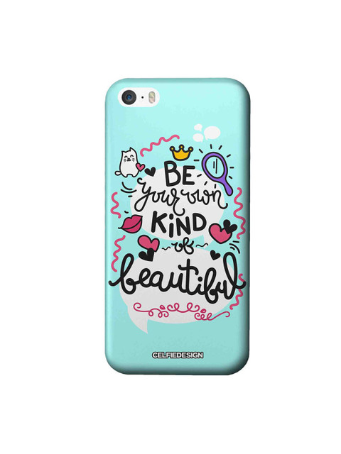 

CelfieDesign Blue & Black Be Your Own Kind Of Beautiful iPhone X Slim Back Case
