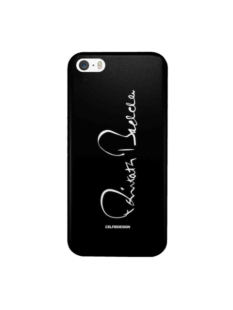 

CelfieDesign Black AB Signature Printed iPhone SE Slim Back Case