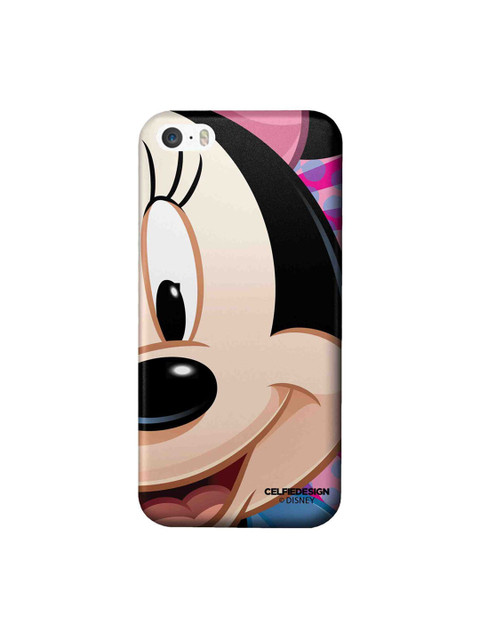 

CelfieDesign Multi-Coloured Printed Zoom Up Minnie iPhone SE Slim Back Case