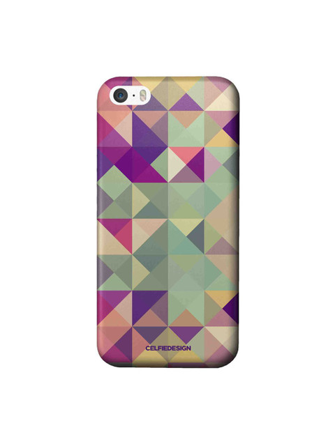 

CelfieDesign Multi-Coloured Printed Kaleidoscope iPhone SE Slim Back Case