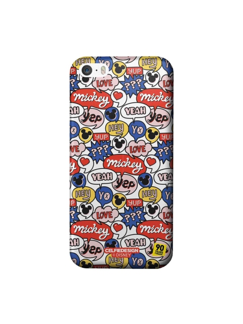 

CelfieDesign White & Blue Mickey Doodle iPhone SE Slim Back Case