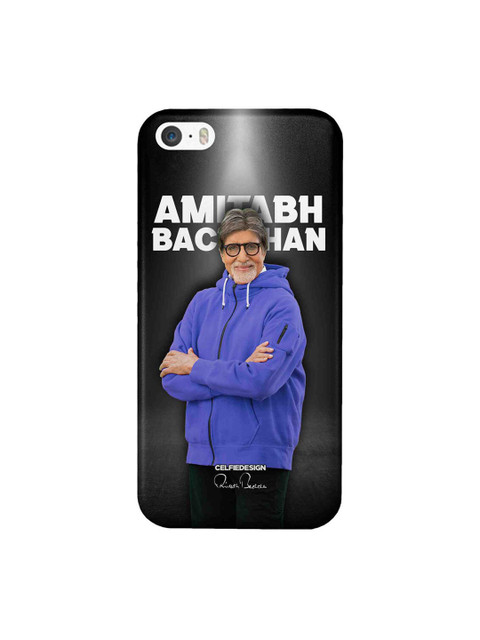 

CelfieDesign Black & Blue Amitabh Bachchan iPhone SE Slim Back Case