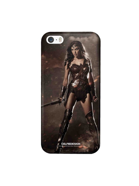 

CelfieDesign Brown Lethal Wonderwoman iPhone SE Slim Back Case