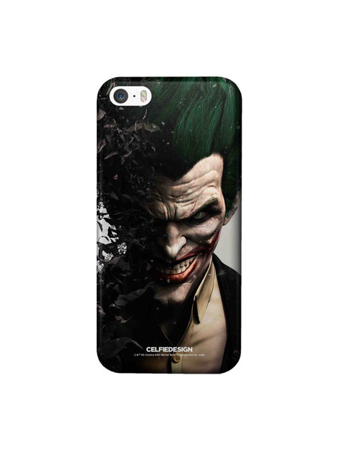 

CelfieDesign Black & Green Joker Withers Printed iPhone SE Slim Back Case